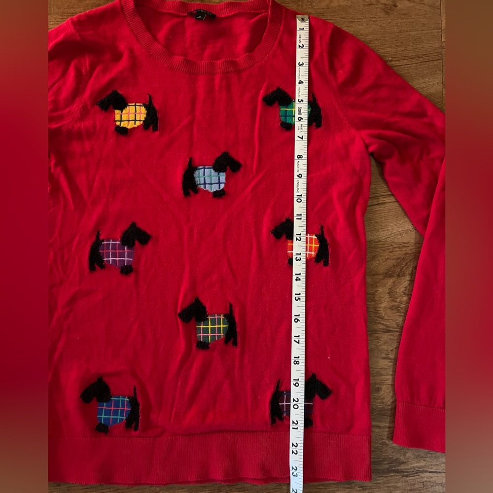 Scottie Dog Cotton Crew Neck Sweater - Picture 5 of 7